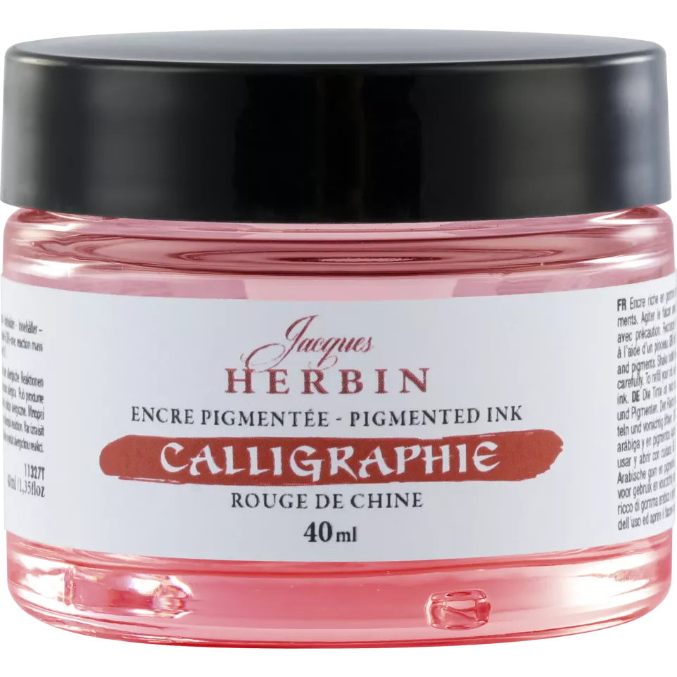 Chinese red calligraphy ink 40ml-/ Pc.