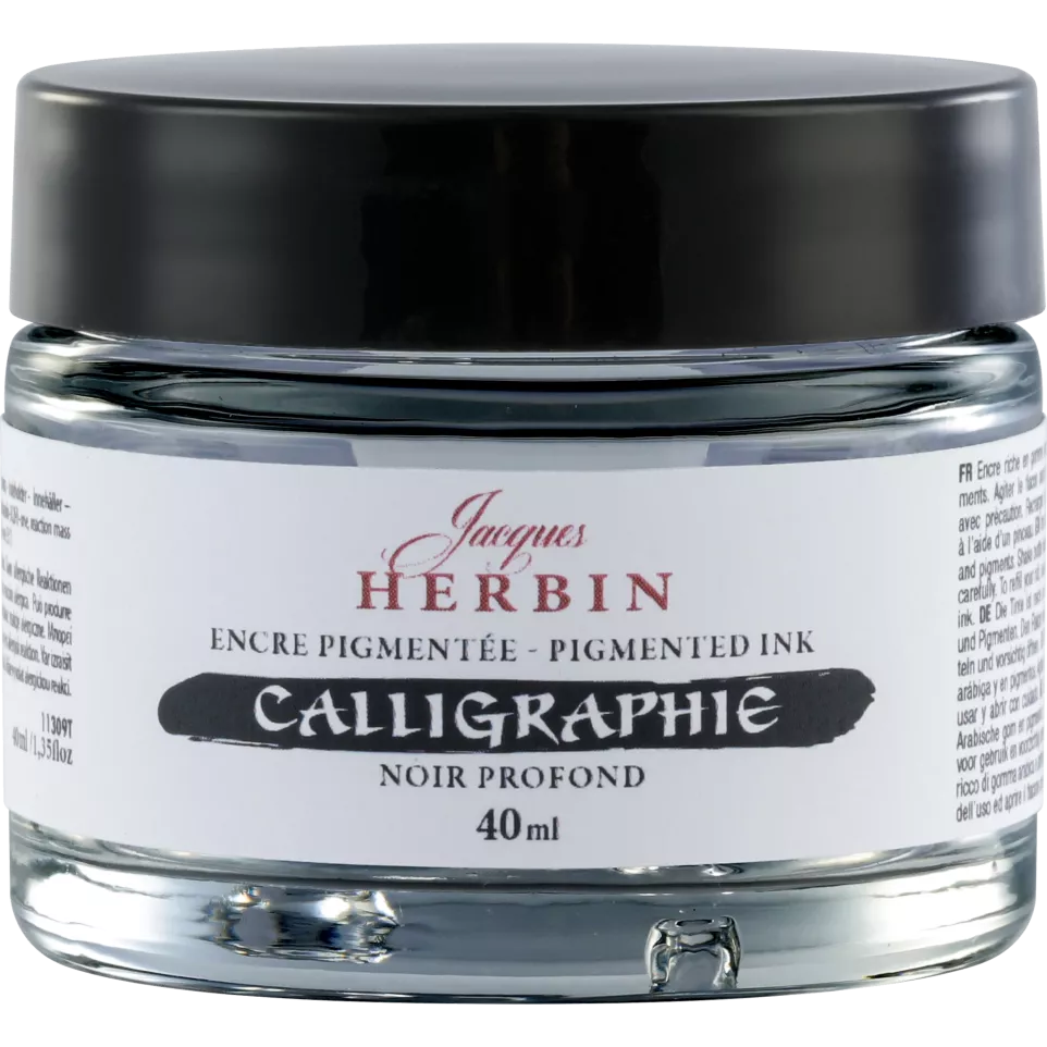 Deep black calligraphy ink 40ml-/ Pc.