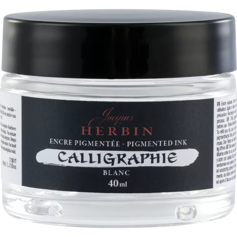 White calligraphy ink 40ml-/ Pc.