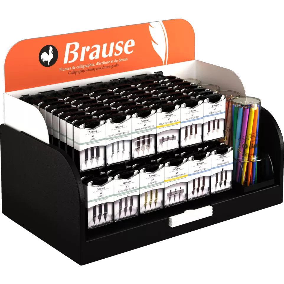 Display (leeg) pennen en penhouders-/...