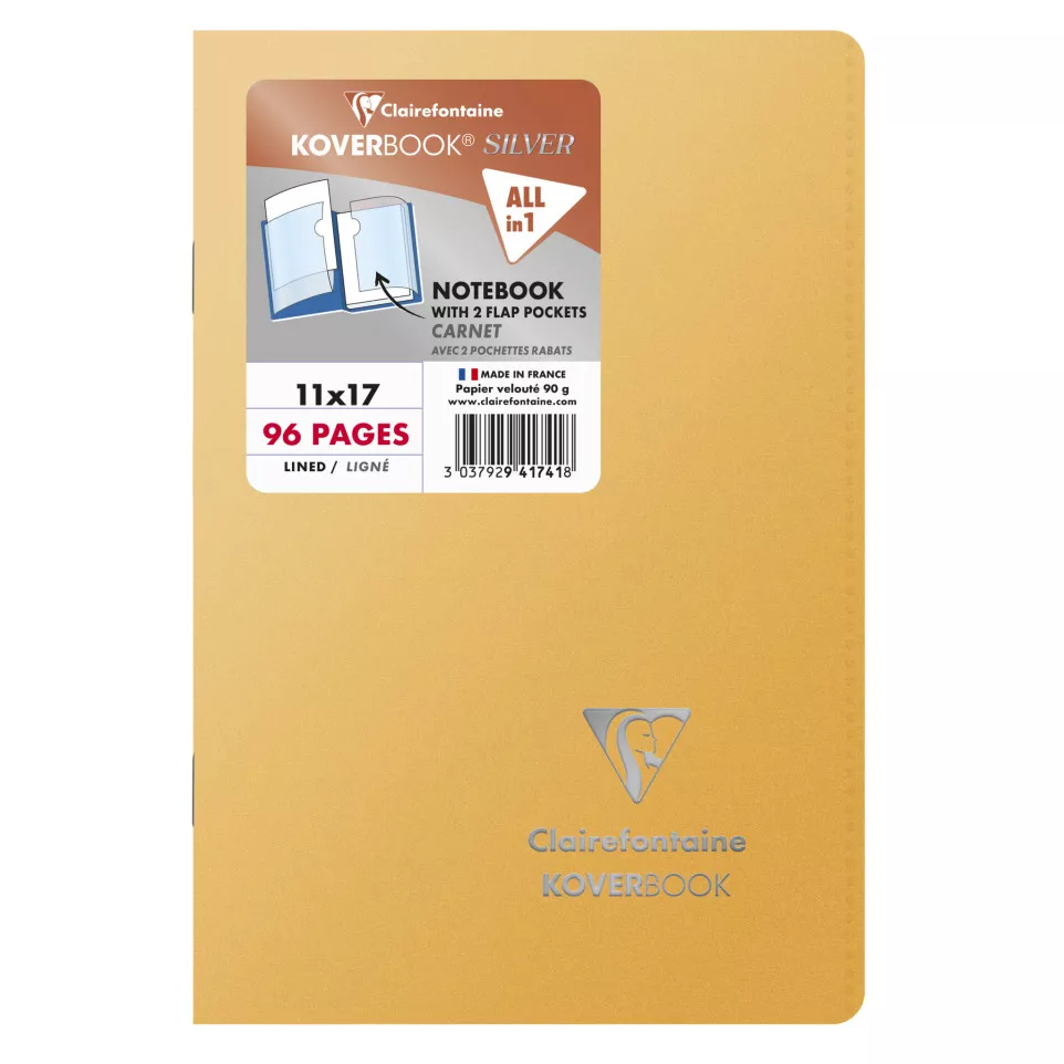 Carnet piqué Koverbook Silver 11x17...