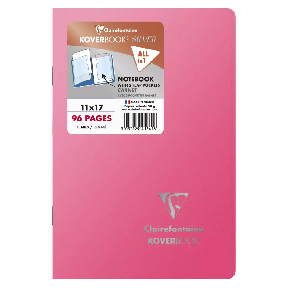 Carnet piqué Koverbook Silver 11x17...
