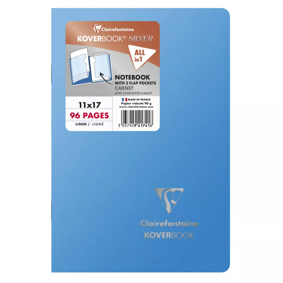Carnet piqué Koverbook Silver 11x17...