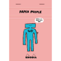Bloc agrafé Rhodia x Jean Jullien N°13 10,5x14,8 cm 80 feuillets petits carreaux 5x5 80 g - Draw me some more hair - New/ Pce