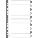 Indices Divider A4 10Pt 1-10Col Tabs Wht/ Pc.