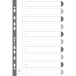 Indices Divider A4 10Pt 1-10Col Tabs Wht/ Pc.