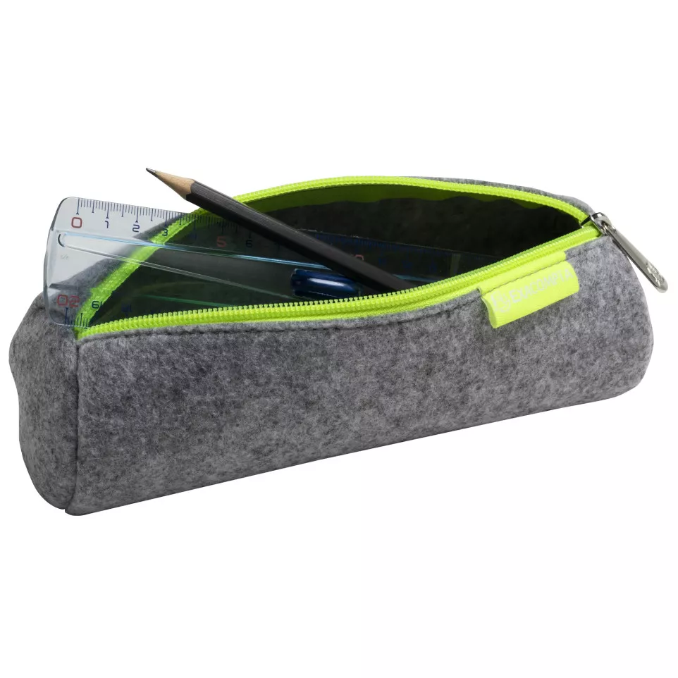 Round recycled felt pencil case Neon/...