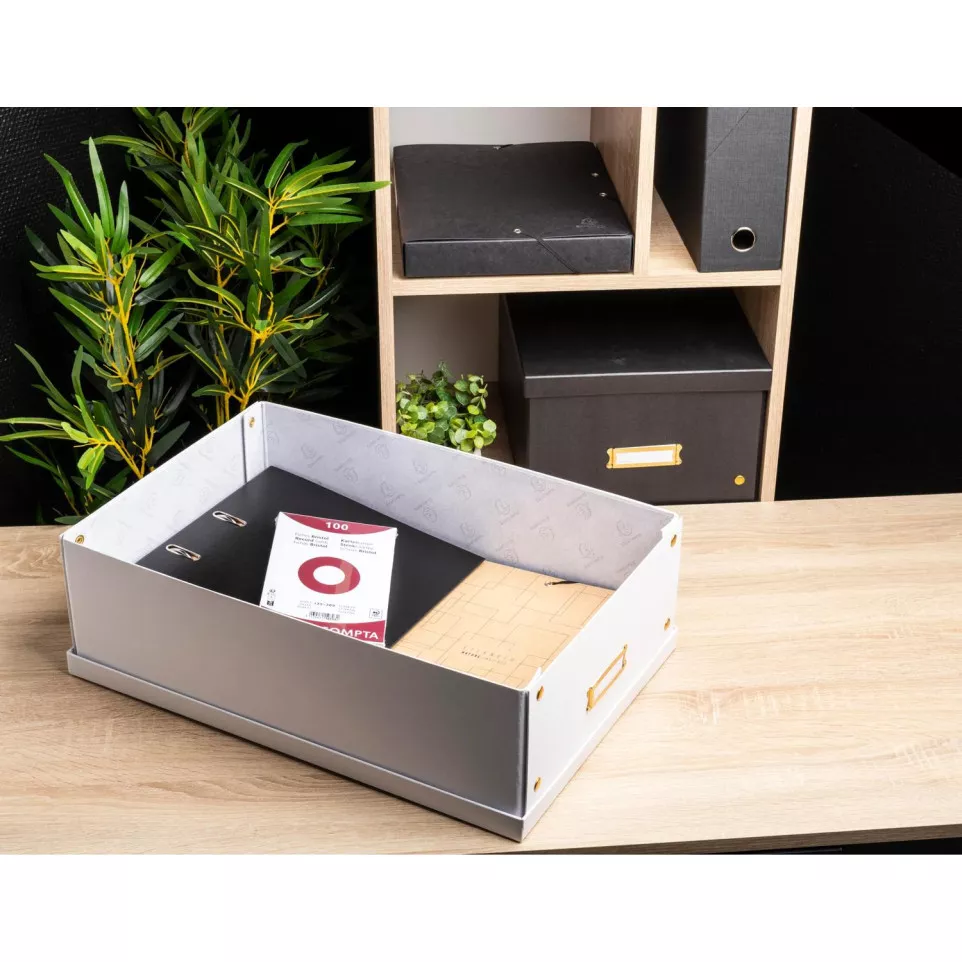 Flat cardboard storage box 33x50x16cm...