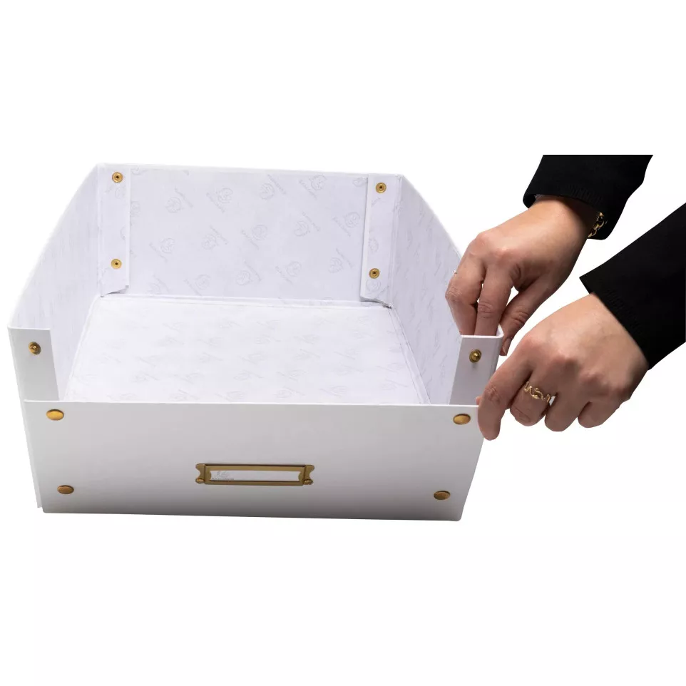 Flat cardboard storage box 33x50x16cm...
