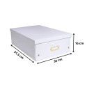 Boîte de rangement à plat carton 33x50x16cm Néo Déco/ Pce