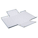 Opbergdoos plat geleverd A4+ blauw-/ St.