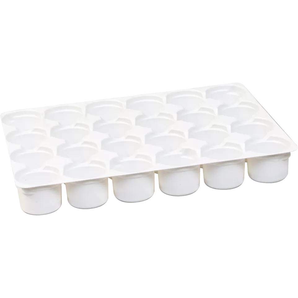 TRAY WITH 24 CUPS +-CAPS AND 1...
