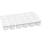 TRAY WITH 24 CUPS +-CAPS AND 1 DROPPER/ Pc.