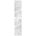 SCARF 100% SILK - 180x43CM KATLEYA-/ Pc.
