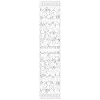 SJAAL 100% ZIJDE - 145x43cm MUSIC-/ St.