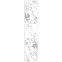 Echarpe 100% soie - 180x43cm Orchidee/ Pce