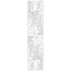 SJAAL 100% ZIJDE - 1-45x43cm ABSTRAIT/ St.