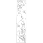 SCARF 100% SILK - 14-5x43CM...