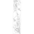 ECHARPE 100% SOIE --145x43CM COQUELICOTS/ Pce