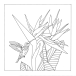 CUSHION COV 100% SIL-K - 40x40CM COLIBRI/ Pc.