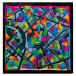 SJAAL 100% ZIJDE - 90x90cm ABSQUARE-/ St.