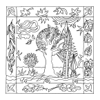 Coussin 100% soie - 40x40cm...