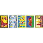 Set of 5 cards to paint -...