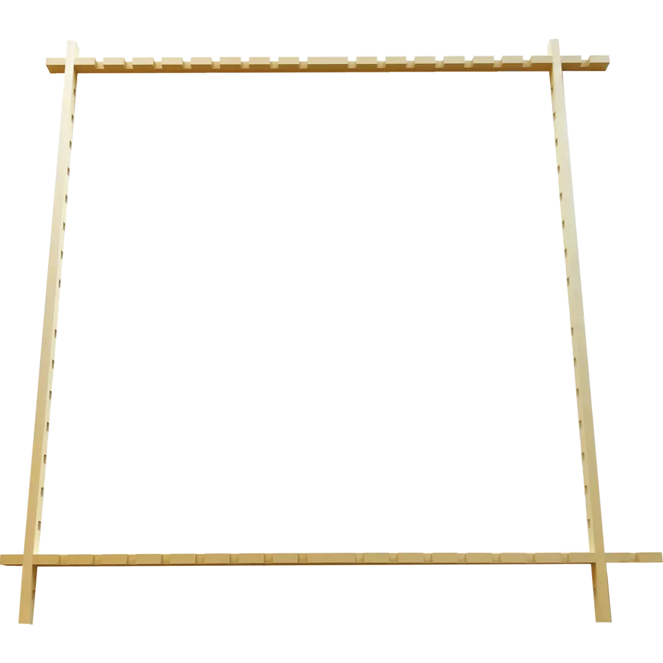 CADRE À ENCOCHES 100X100CM-/ Pce