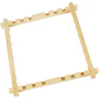 HOUTEN SPANRAAM GETA-NDE RANDEN 53x53cm/ St.