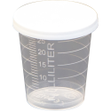 12 MINI POTJES 30ml MET DEKSEL-/ St.
