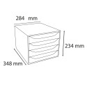 Module de classement Ecobox Office 4 tiroirs/ Pce