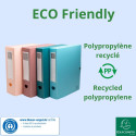 Boîte de classement à pression dos 80mm PP recyclé Skandi/ Pce