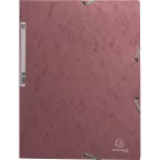 Elastomap glanskart.3klep oud roze-/ St.