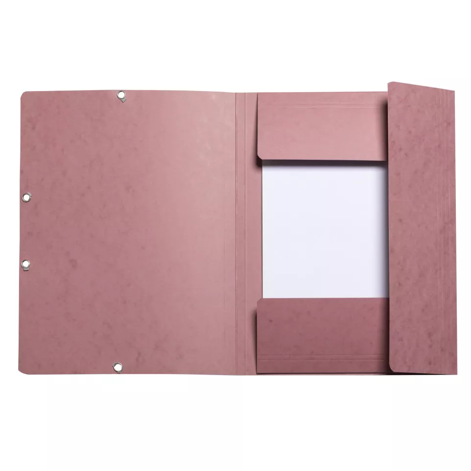 Elastomap glanskart.3klep oud roze-/ St.