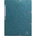 Elastomap glanskart.-3klep Pacifisch bl/ St.