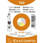 PK 100 steekkaarten-effen 74/105 ass/ St.