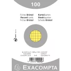 Pack of 100 foil-wrapped index cards - 5x5 squared cardboard, non-perforated 74x105mm/ Pc.