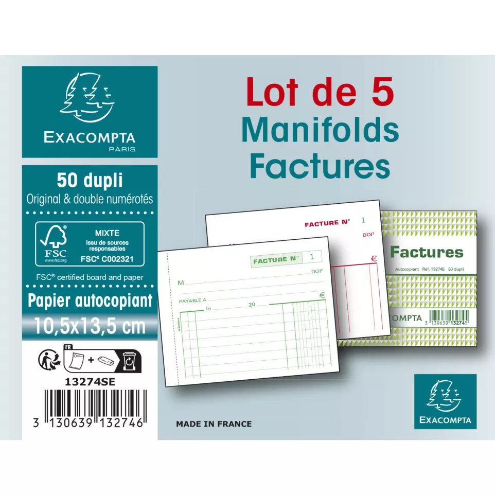 MANIFOLDS FACTURES 10,5/13,5 50D A./ Pc.