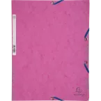 Chemise 3 rabats à élastiques carte lustrée 400g/m2 - A4/ Pce