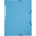 Chemise 3 rabats à élastiques carte lustrée 400g/m2 - A4/ Pce