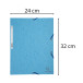 Exacompta Elasticated Folder, 3-Flap, 400gsm Pressboard, A4/ Pc.