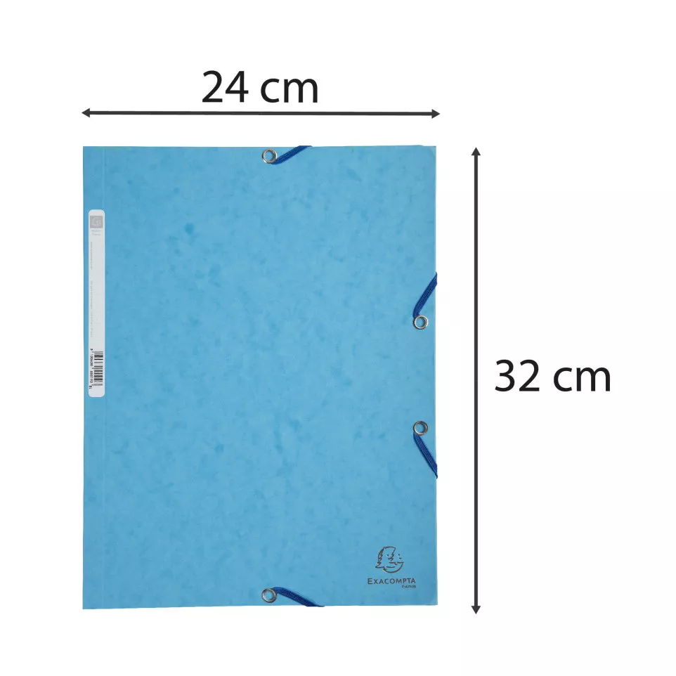 Exacompta Elasticated Folder, 3-Flap,...