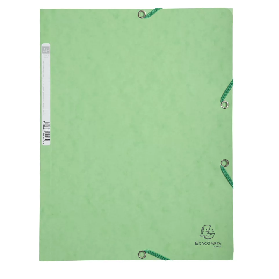 Exacompta Elasticated Folder, 3-Flap,...