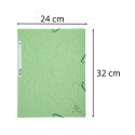 Chemise 3 rabats à élastiques carte lustrée 400g/m2 - A4/ Pce