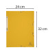 Chemise 3 rabats à élastiques carte lustrée 400g/m2 - A4/ Pce