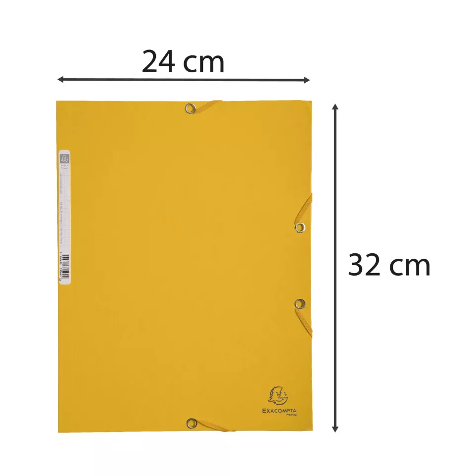 Exacompta Elasticated Folder, 3-Flap,...