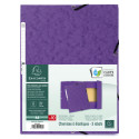 Exacompta Elasticated Folder, 3-Flap, 400gsm Pressboard, A4/ Pc.