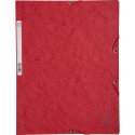 Chemise 3 rabats à élastiques carte lustrée 400g/m2 - A4/ Pce