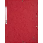 Chemise 3 rabats à élastiques carte lustrée 400g/m2 - A4/ Pce