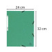 Exacompta Elasticated Folder, 3-Flap, 400gsm Pressboard, A4/ Pc.